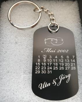 Gravuranhänger Kalender